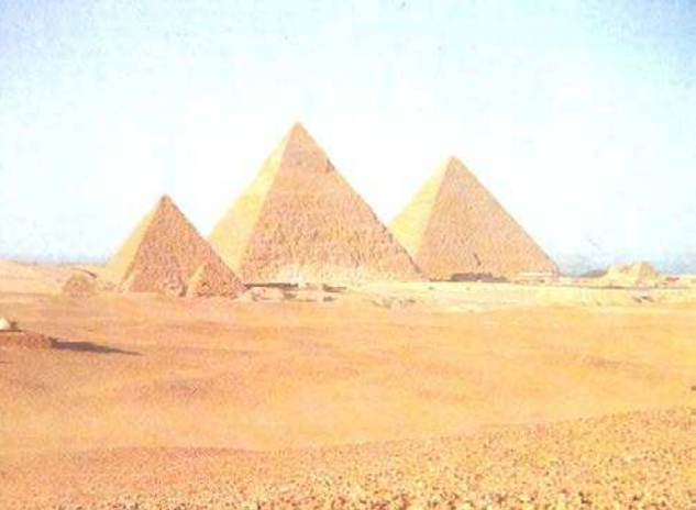 <p>Most magnificent of pyramids Equilateral sides face cardinal points. Forms a world-famous building group</p>