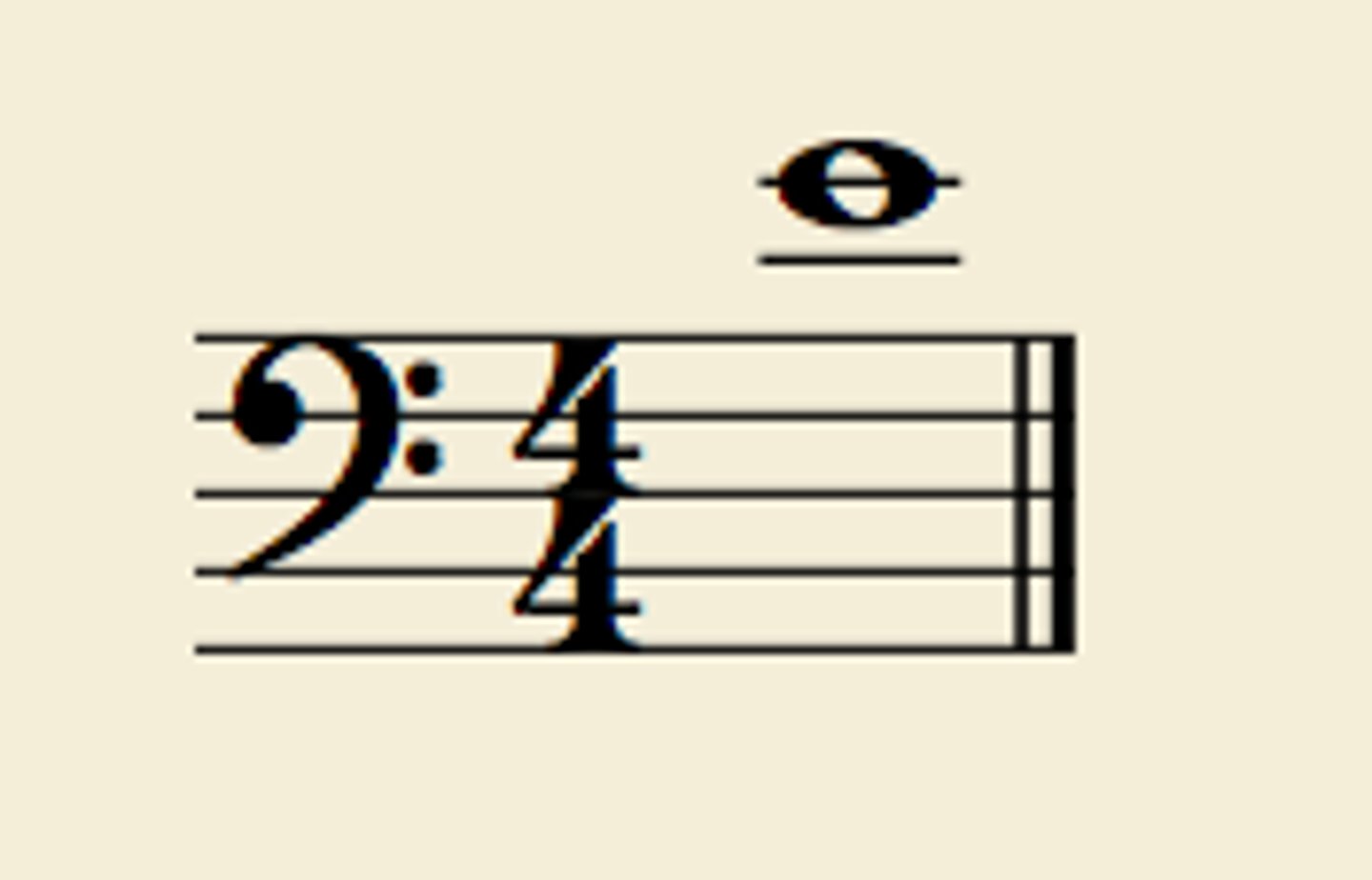 <p>E (above staff)</p>