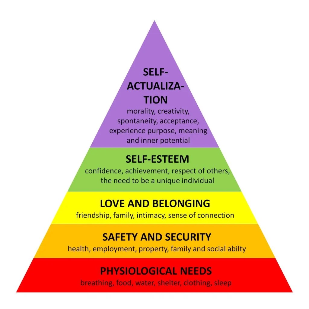 <p>what is Maslow’s hierarchy of needs?</p>