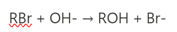 <ul><li><p>hydrolysed by <strong>hot, aqueous alkali: </strong></p></li></ul><p></p>