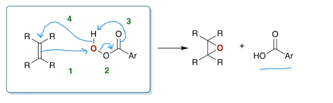 <p>Alkene </p><p>Peracid</p>