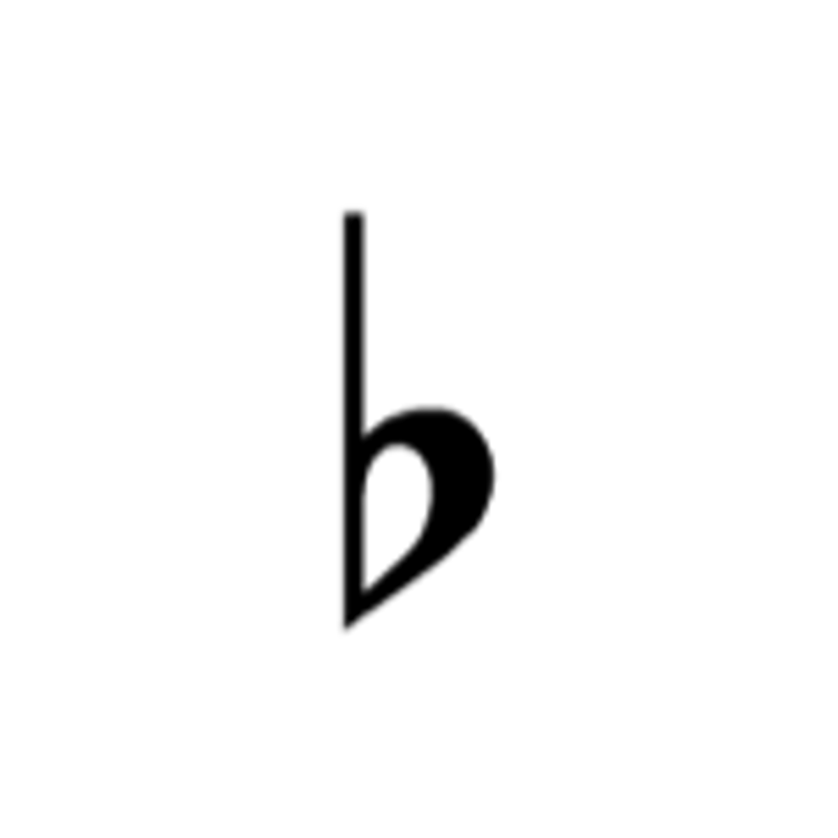 <p>Lowers the pitch by 1⁄2 step</p>
