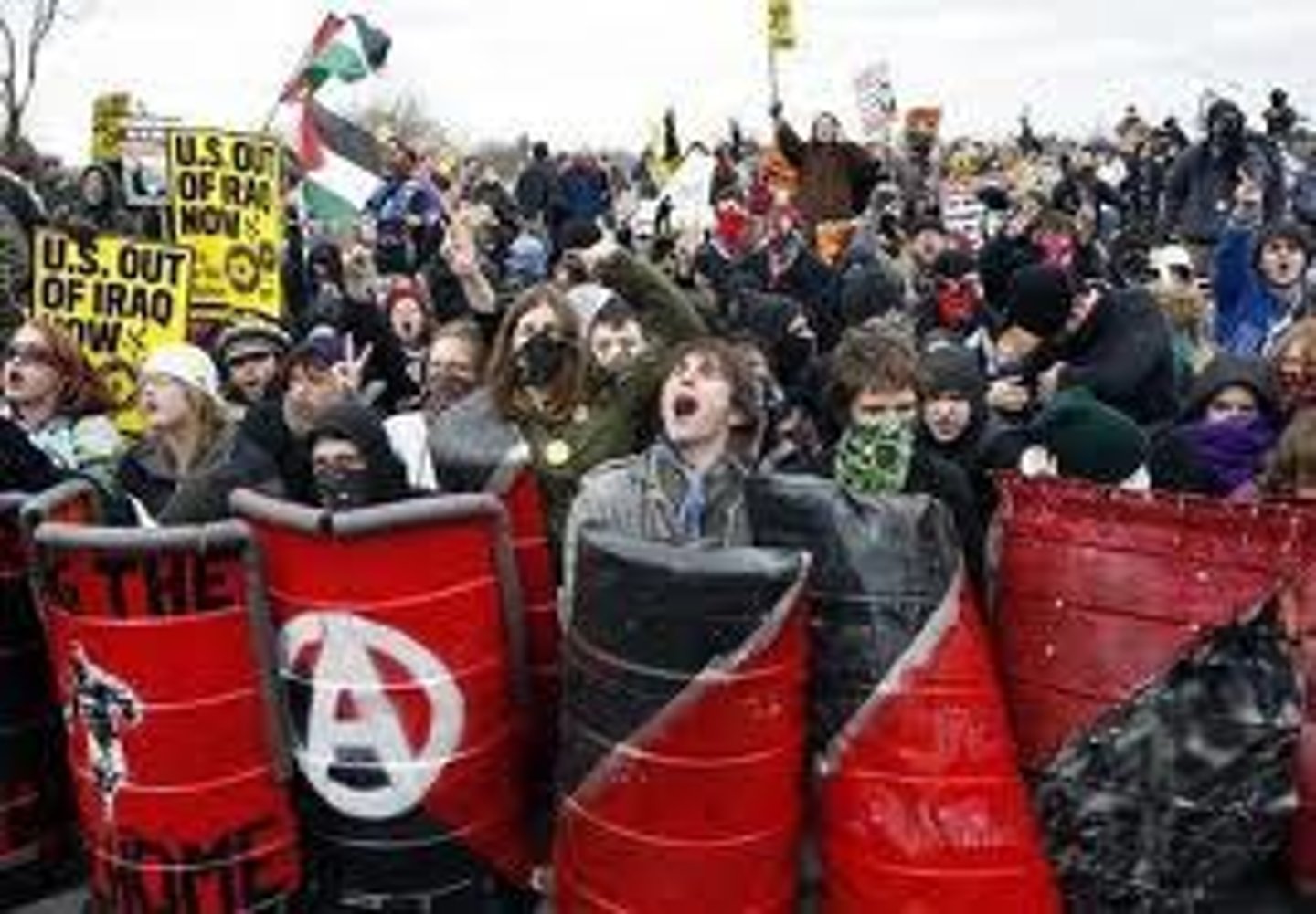 <p>the absence of laws and government</p>