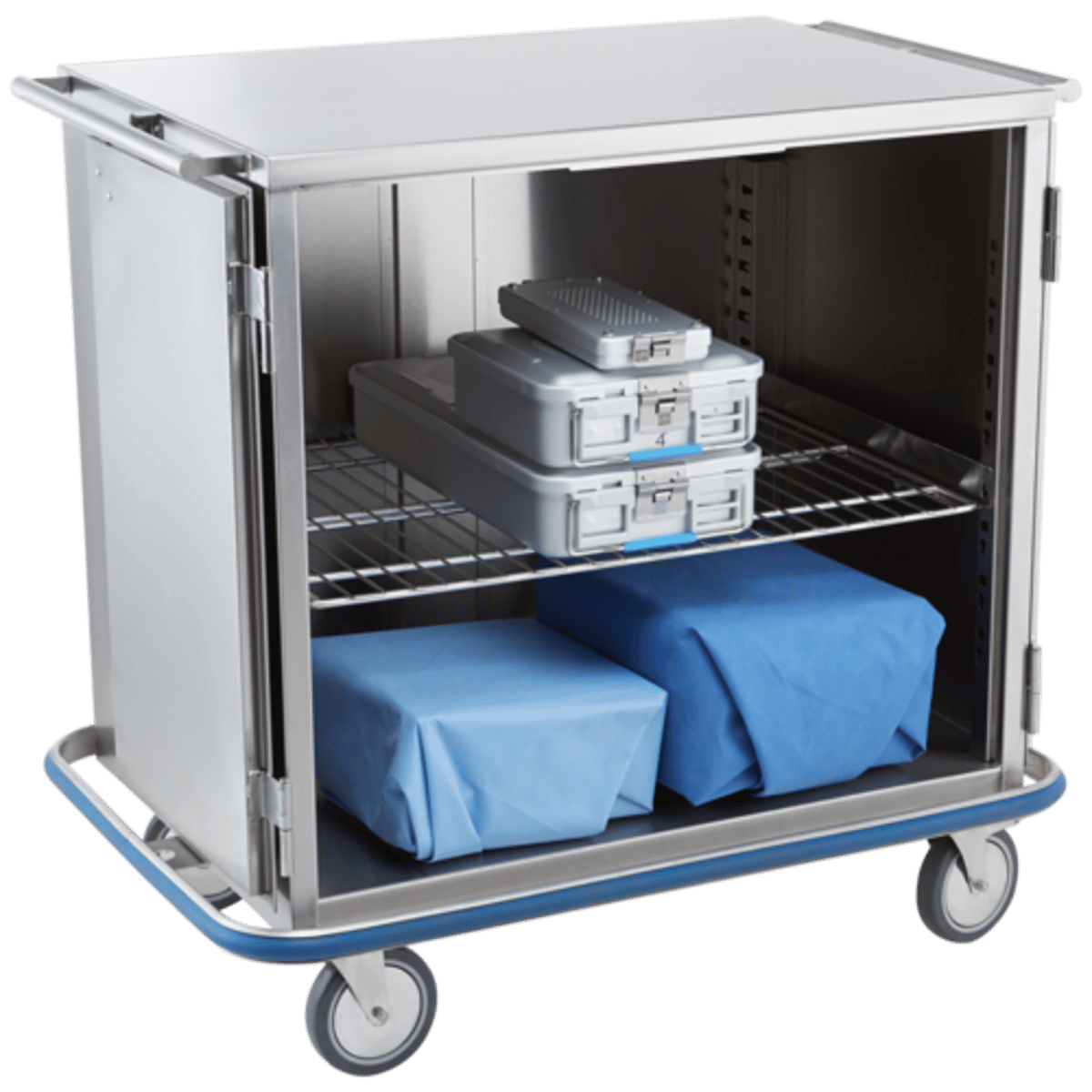 <p>a cart prepared for an individual procedure; it usually contains all instruments, supplies, & utensils needed for that procedure</p>