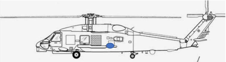 <p>Here is the single-rotor helicopter with the centre of gravity after the rotor hub.</p><p>Which components significantly contribute to forward speed damping, vertical speed damping, and pitching damping?</p>