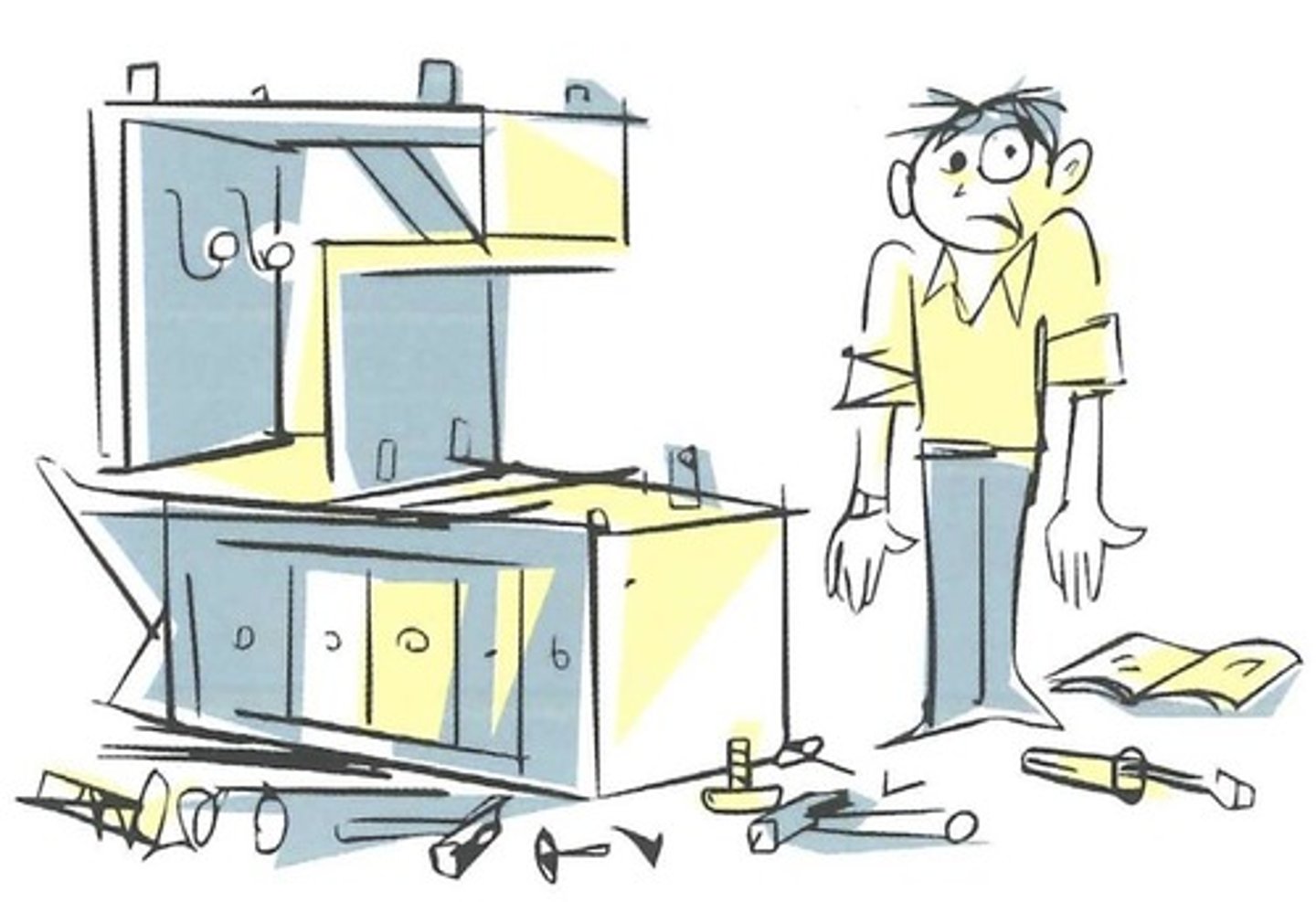 <p>бути незграбним</p>