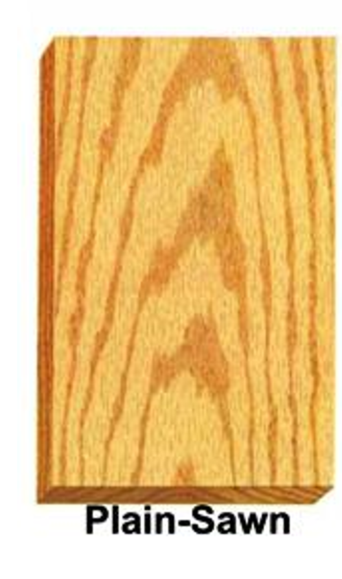 <p>different cuts of wood create distinct appearances on the wood’s surface. what type of cut do you observe in this example? </p>