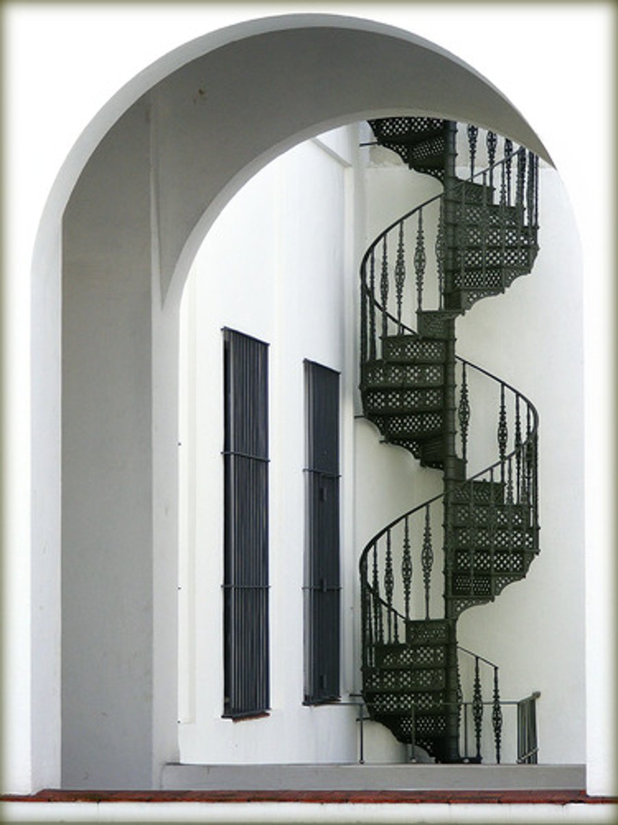 <p>a staircase</p>