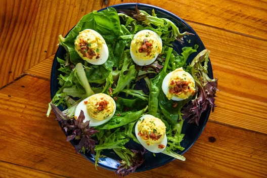 <p>Epic Deviled Eggs</p>