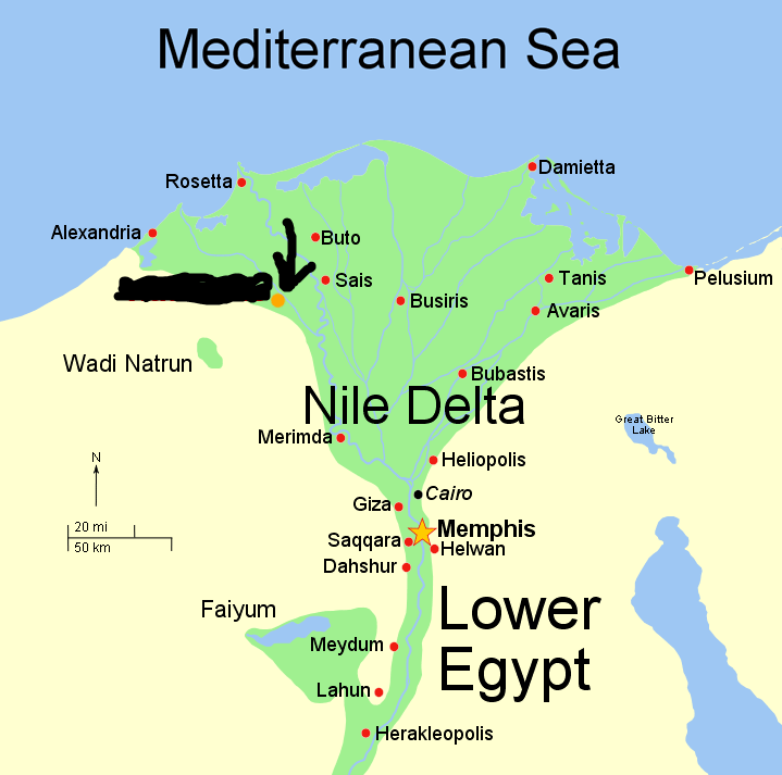 <ul><li><p>The only Greek colony in Egypt </p></li><li><p>Emporium in Egypt established via Greek colonization </p></li><li><p>Had a strictly commercial enterprise since the pharaoh there allowed the Greeks to worship their own gods but did not allow mixed marriages and maintained strict control over their activities </p></li></ul><p></p>