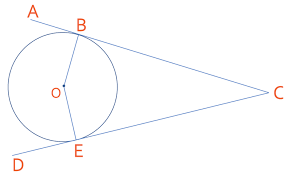 <p>AC and DC are tangents</p>