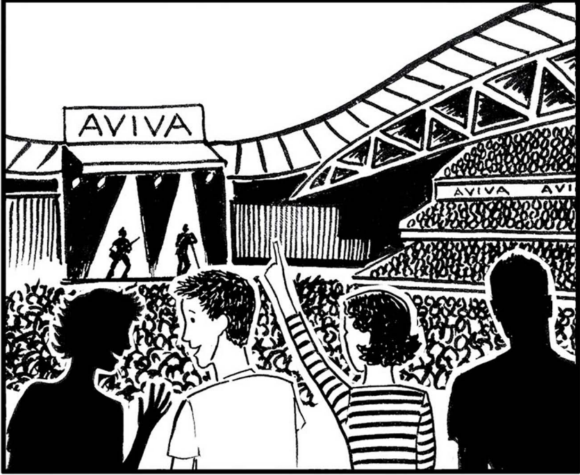 <p>Tá Siad Ag spraoi</p><p>San Aviva</p><p>Mhor Sasta cheannaigh an Ticeid</p>