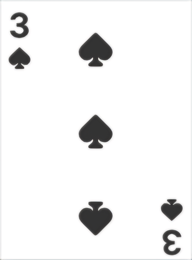 <p>3 of Spades</p>