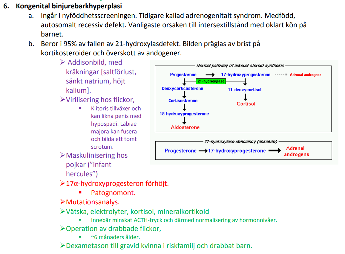 <p><strong>Kongenital binjurebarkhyperplasi (CBH) </strong><span>.</span></p><p></p>