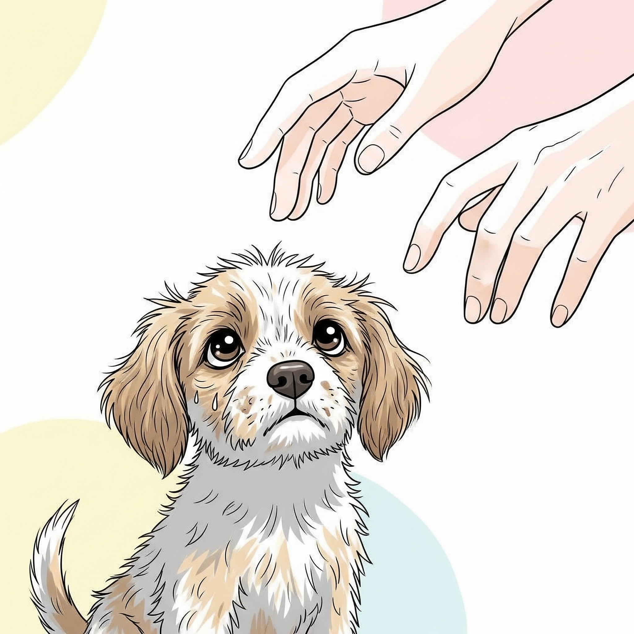 <p>You found a lost puppy, dirty and scared. You look closely at its fur, check its eyes, and watch how it moves, trying to figure out if it's hurt or just hungry. That's when you <code>????</code> the puppy's condition.</p>