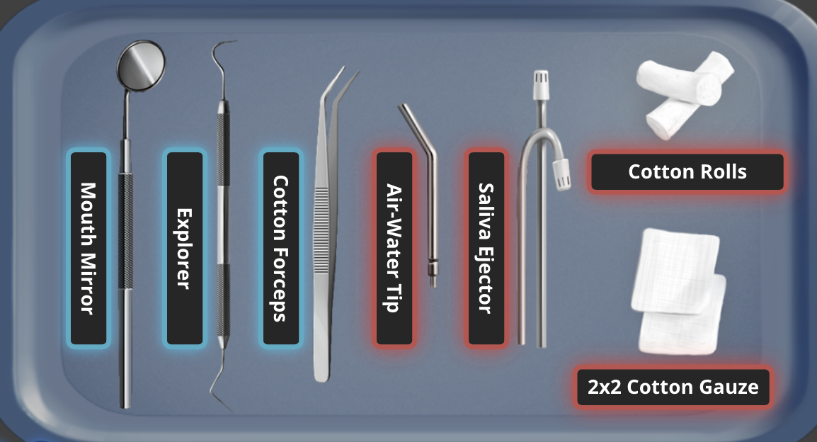 <p>Basic Dental Instruments consists of</p>