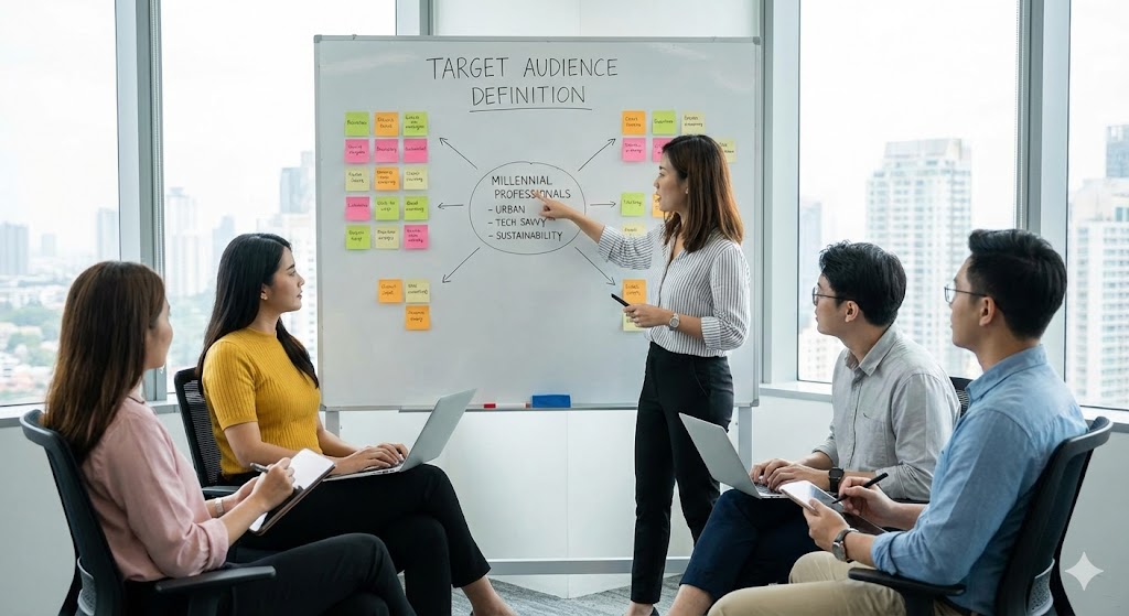 <p><strong><span>Target audience</span></strong><span> /ˈtɑːɡɪt ˈɔːdiəns/: </span></p><p><span>Khách hàng mục tiêu</span></p>