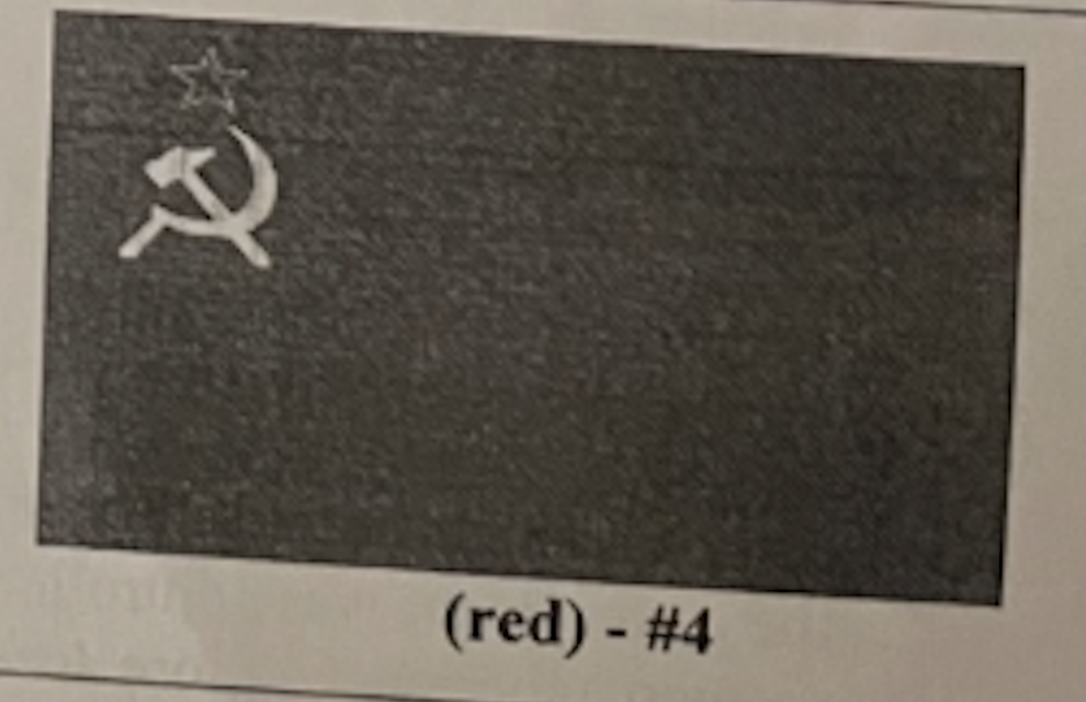 <p>The flag on the right's symbols were the hammer and the sickle which represented the Soviet Union's _____</p>