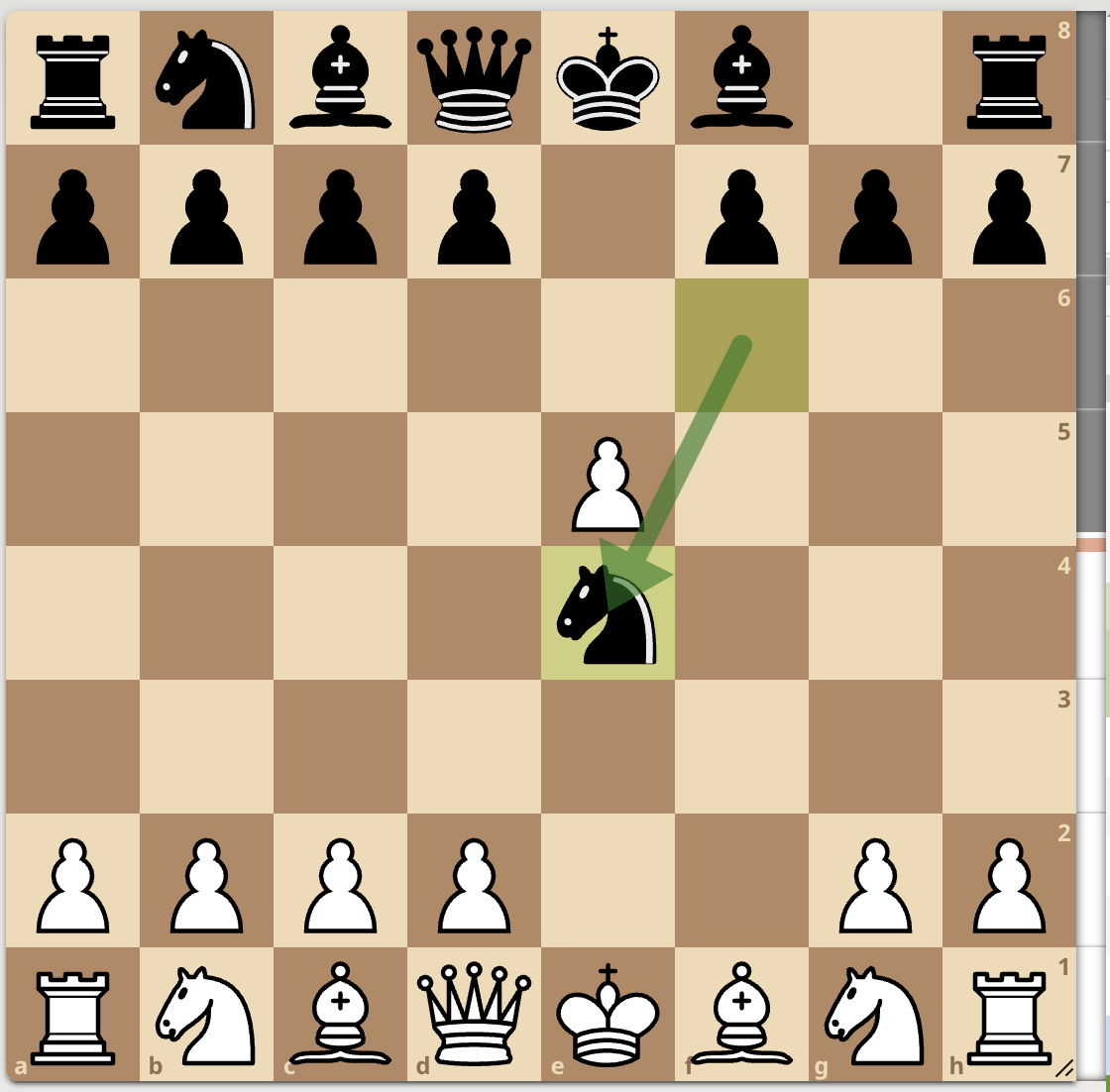 <p>…Nxe4</p>