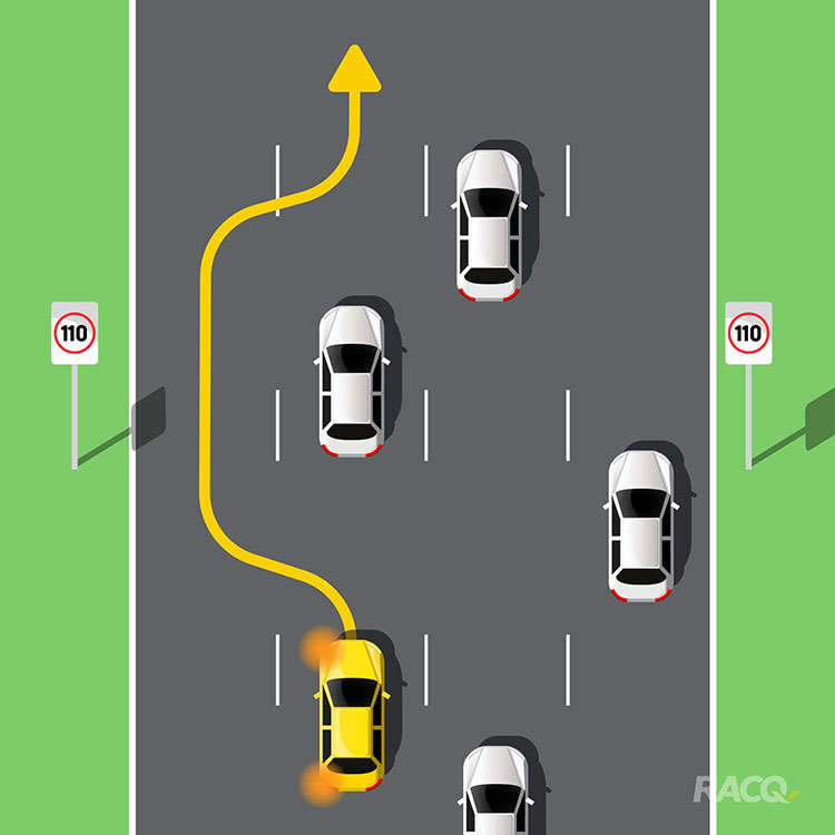 <p><strong>During this process, look out for oncoming traffic and ensure you have enough space and time to get back into proper lane.</strong></p><p>When you have moved to the right hand side of the road to overtake another vehicle, you should accelerate and overtake as quickly as possible.</p><p>When you spot the vehicle that you overtook from your rear view mirror, you can return to your lane.</p>