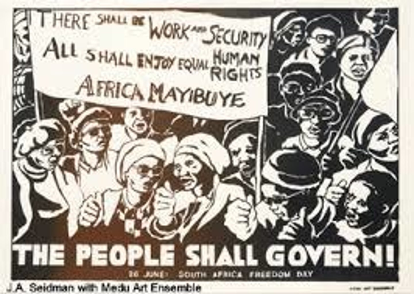 <p>Declaration of principles issued by ANC in 1956; advocated racial equality, free education and medical care, public ownership of mines, banks and big industry</p>