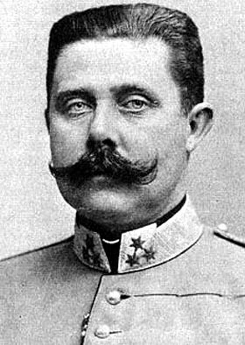 <p>Archduke of Austria Hungary assassinated by a Serbian in 1914. His murder was one of the causes of WW I.</p>