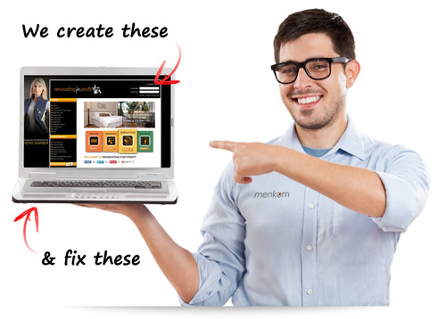<p>a web designer</p>