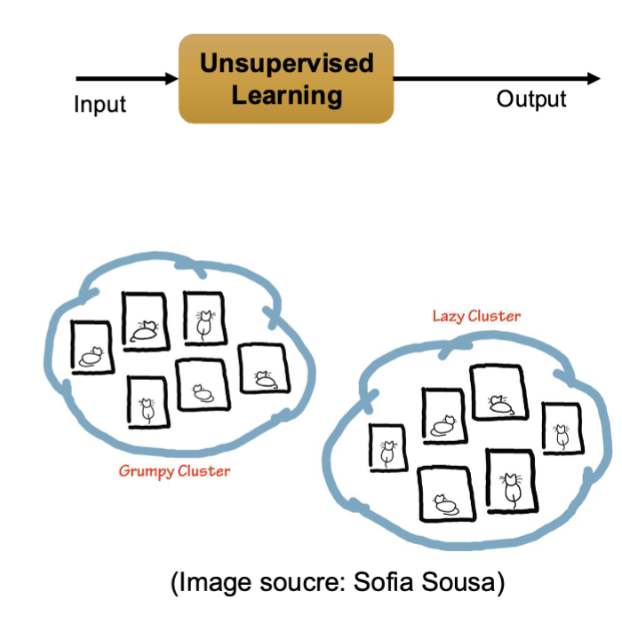 <p>Describe Unsupervised learning</p>