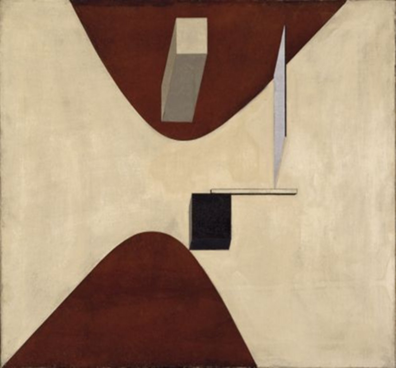 <p>El Lissitzky, 1919, oil o/canvas</p>