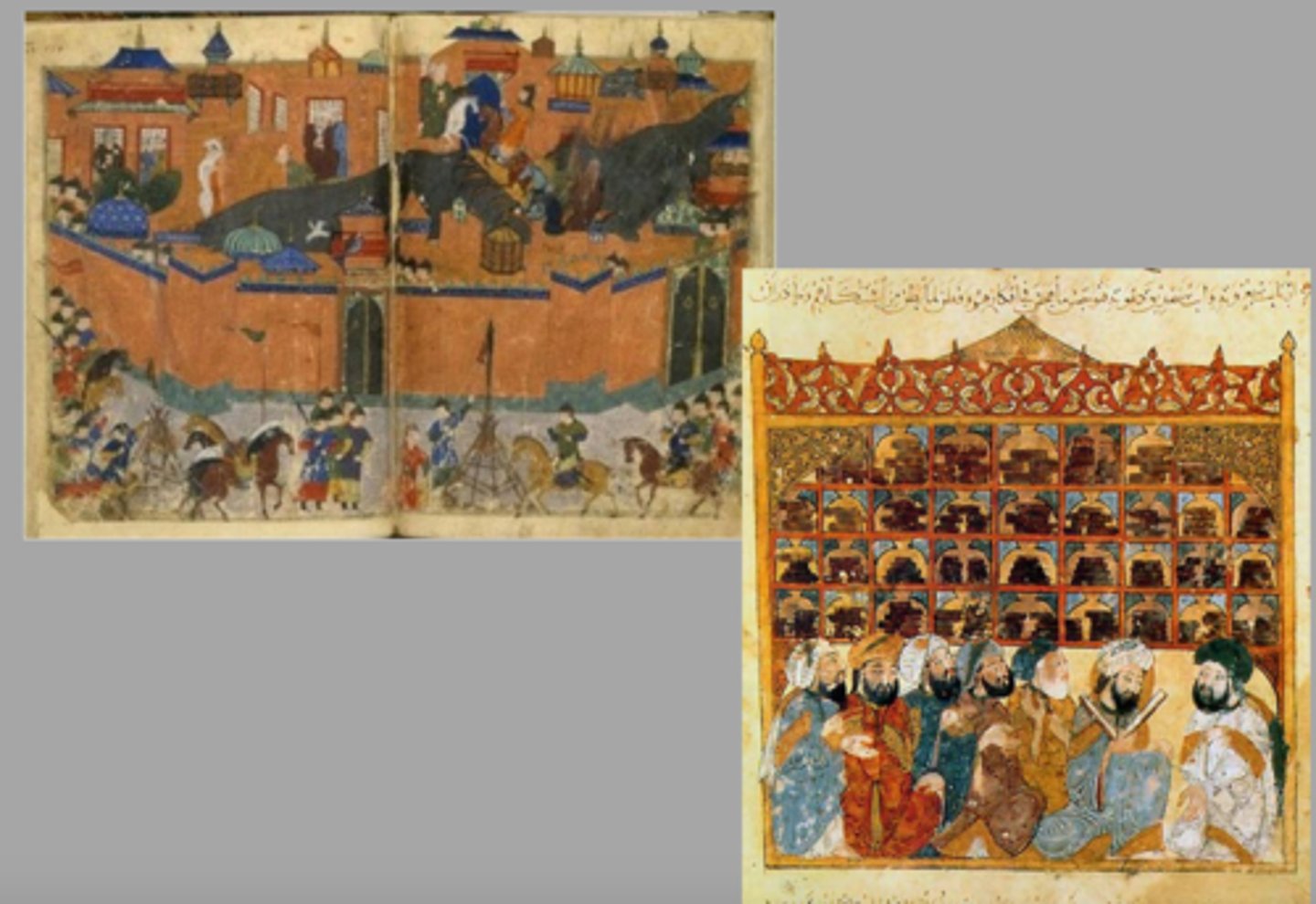 <p>Combination library, academy, and translation center in Baghdad established in the 800s.</p>