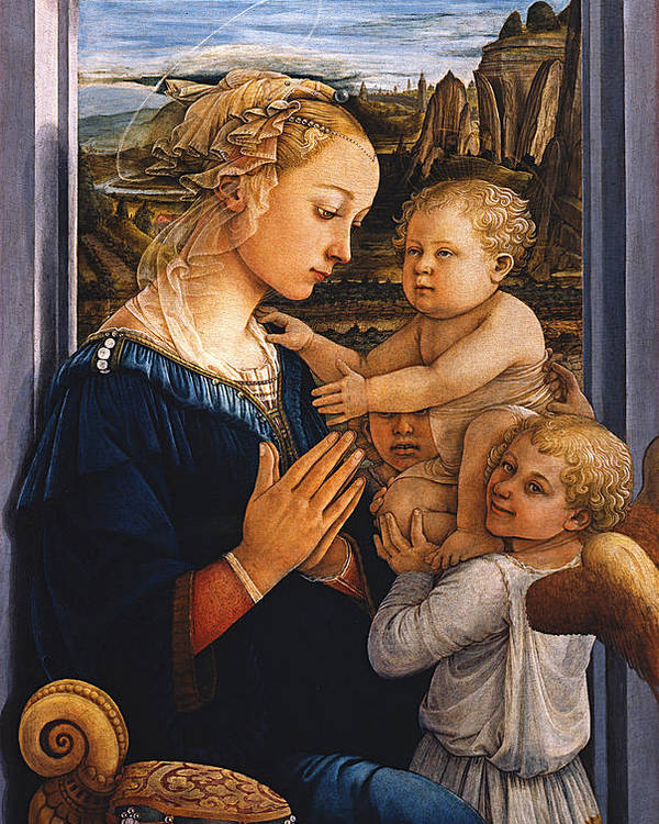 Madonna and Child with Two Angels