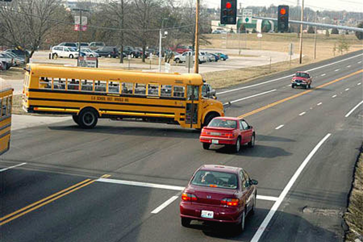 <p>to run a red light</p>