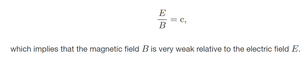 <p>to the energy and intensity of the electromagnetic wave. </p>