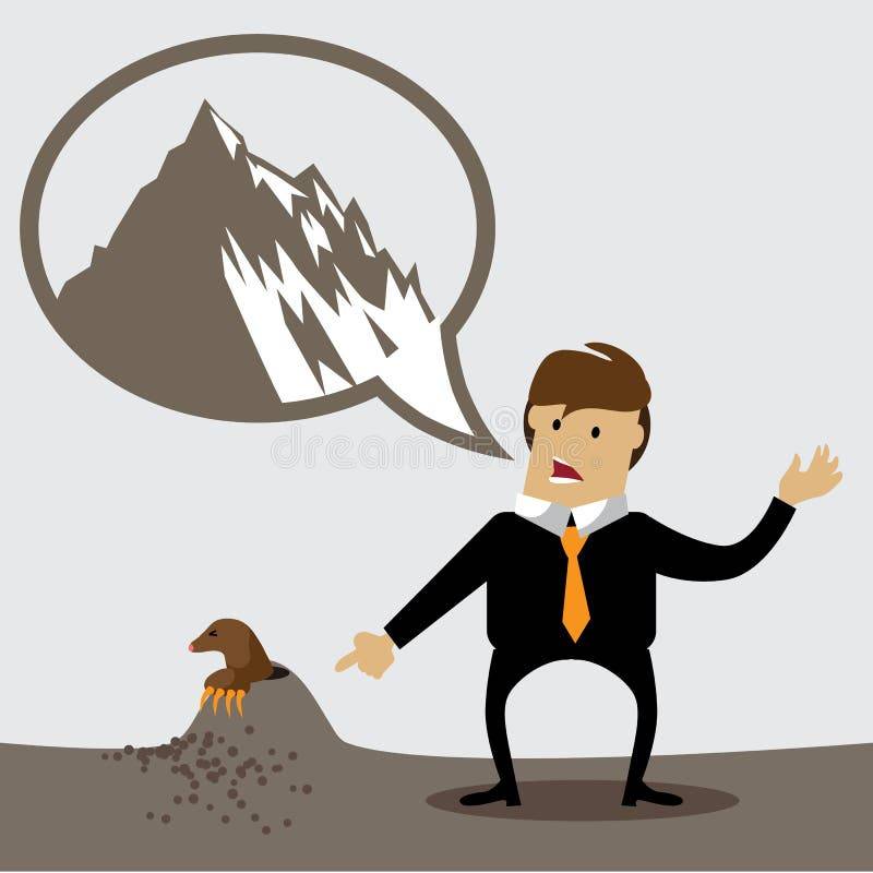 <p>phóng đại – <em>Don’t exaggerate the problem.</em></p>