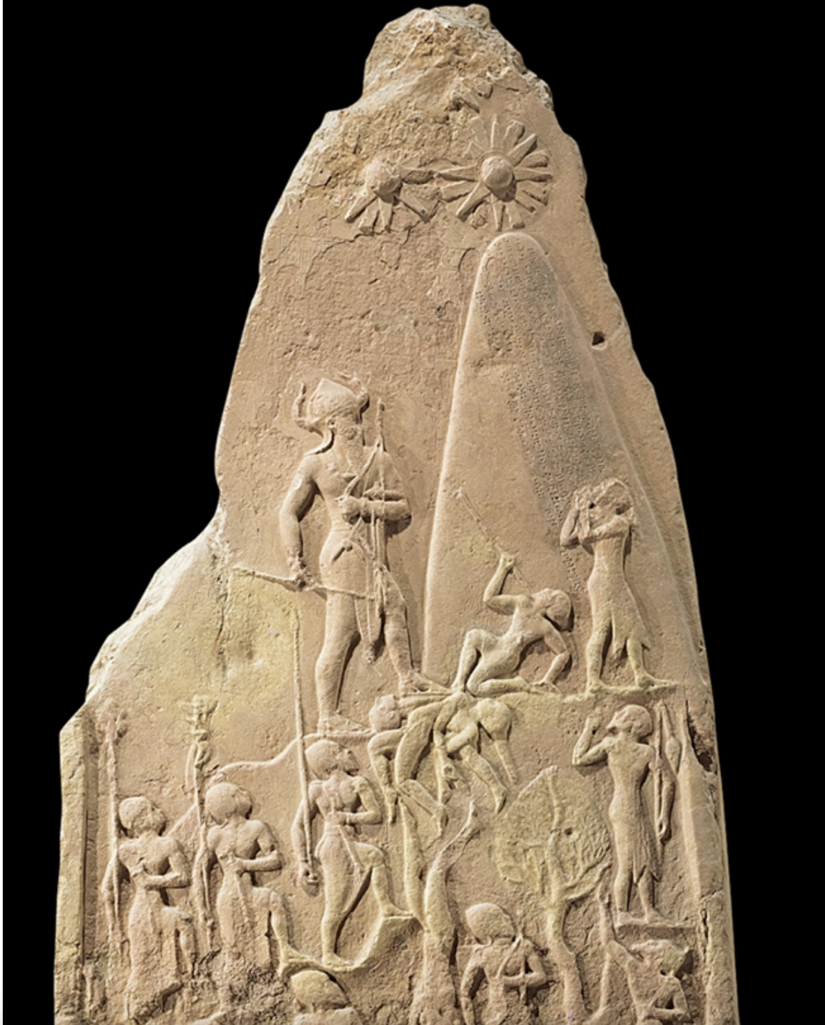 <p><span>What is the primary purpose of the Stele of Naram-Sin?</span></p><ul><li><p>To showcase the Naram-Sin’s wealth</p></li><li><p>To depict a religious ceremony</p></li><li><p>To honor the gods</p></li><li><p>To communicate Naram-Sin’s ruler persona</p></li></ul><p></p>