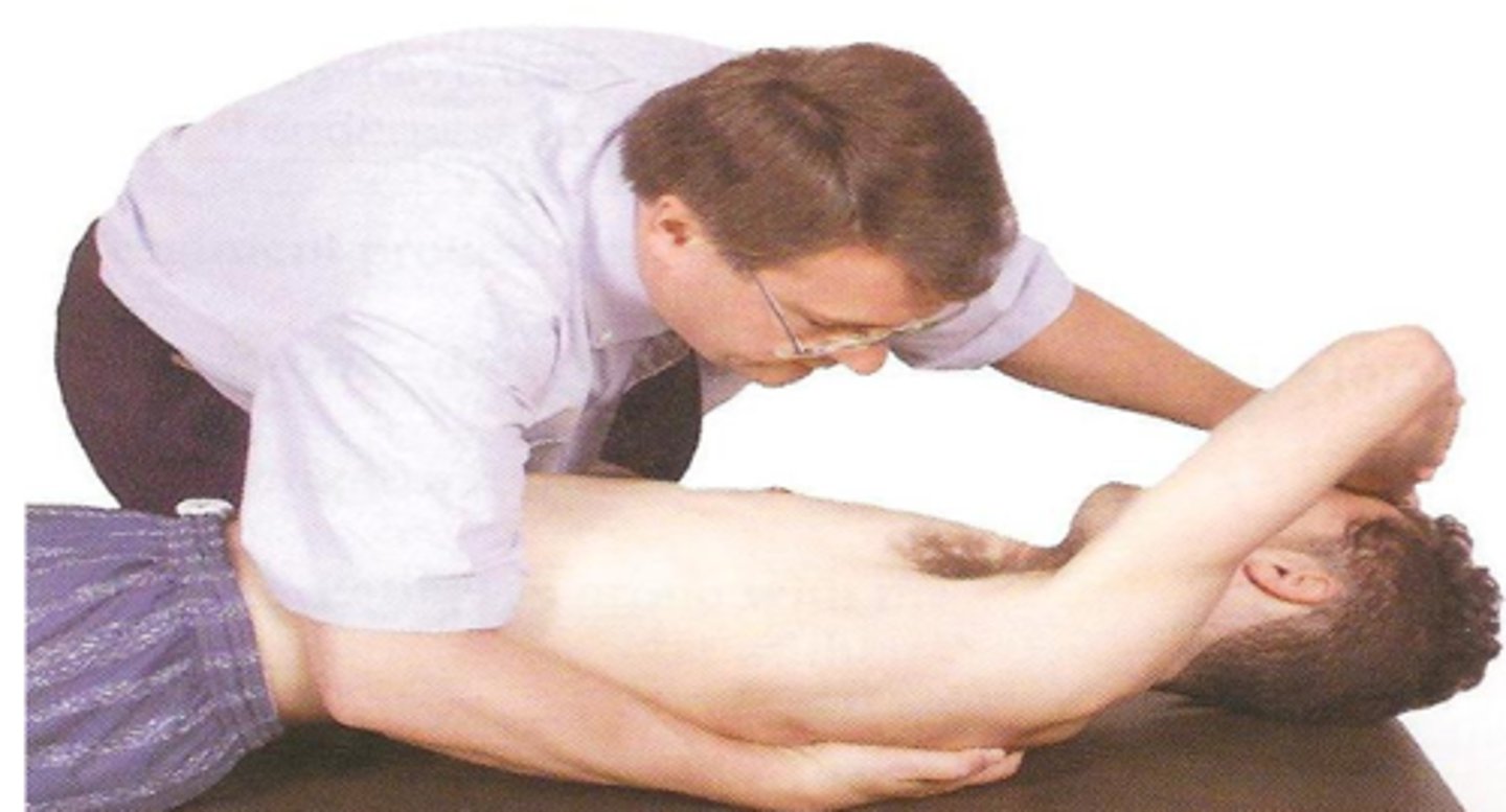 <p>treatment of rib 1 (2ish) dysfunction with muscle energy</p>