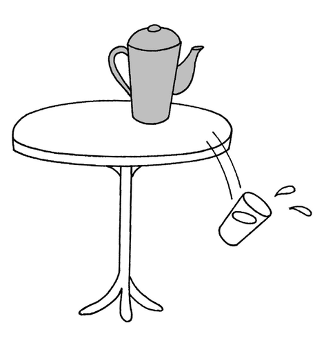 <p>something drops (intransitive) (e.g. the ball drops)</p>