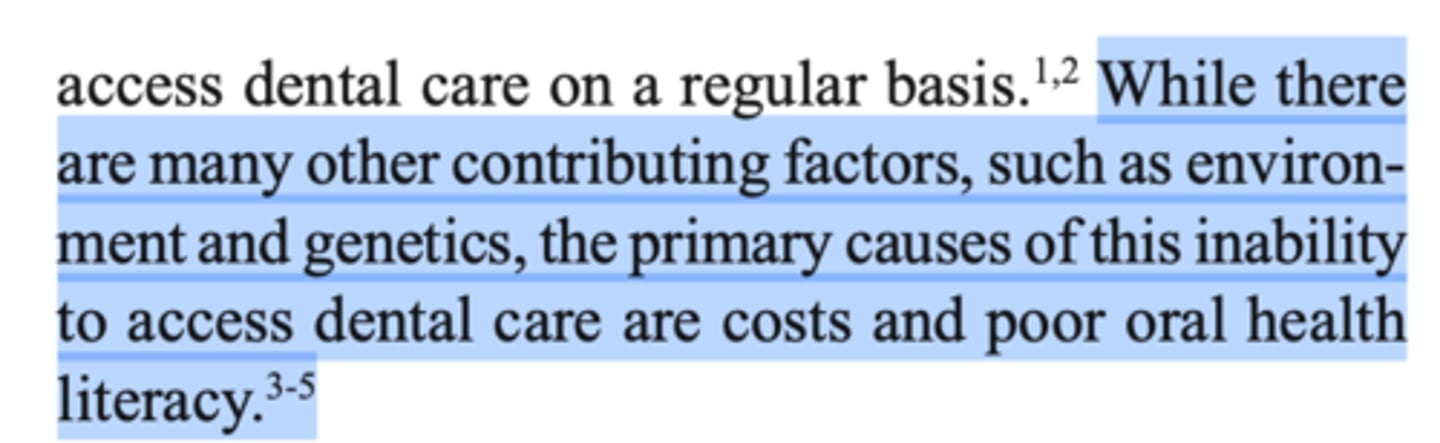<p>C. Cost and poor oral health literacy</p>