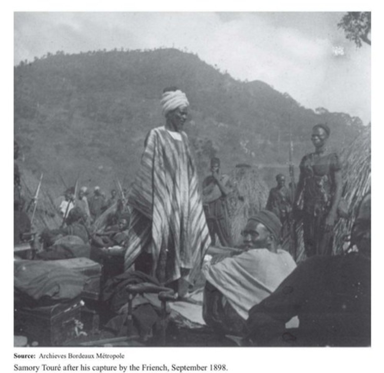<p>armed resistance waged against the French between 1883-1891; led by the ruler of the newly created kingdom of Guinea when the French tried to annex West Africa; an example of direct resistance to European encroachment on African territory and over African people</p>