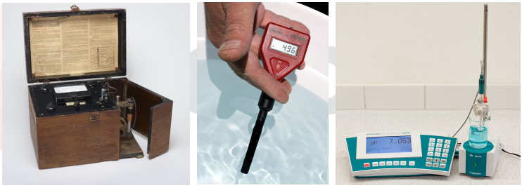 <ul><li><p>probes and digital measurements allow monitoring to be accurate, reliable and precise </p></li><li><p>require regular calibration</p></li><li><p>does not alter the analytes chemically</p></li><li><p>allows industrial processes to be automated or monitored on very large scales</p></li></ul><p></p>