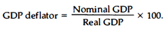 <p>Nominal GDP/Real GDP x 100</p>