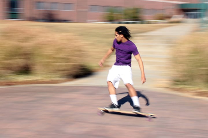 <p>When the object's speed, direction, or both change.</p>
