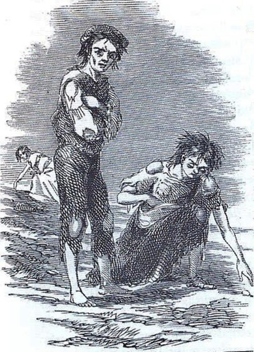 <p>A famine in 1845 when the main crop of Ireland, potatoes, was destroyed by disease. Irish farmers grew other food items, such as wheat and oats, but Great Britain required them to export those items to them, leaving nothing for the Irish to live on. As a result, over 1 million Irish died of starvation or disease, while millions of others migrated to the United States.</p>