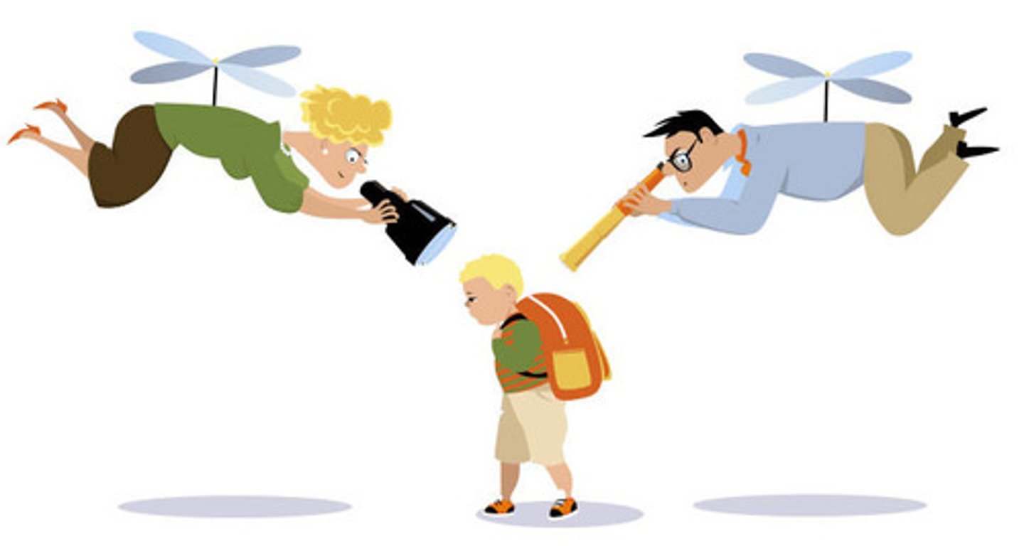 <p>In constant connection with their children, often allowing little to no autonomy</p>