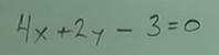 <p>Write in slope-intercept form.</p>