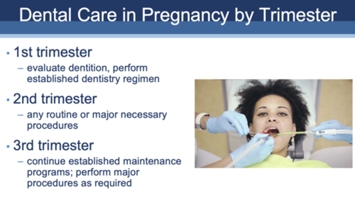 <p>Any routine or major necessary procedures</p>