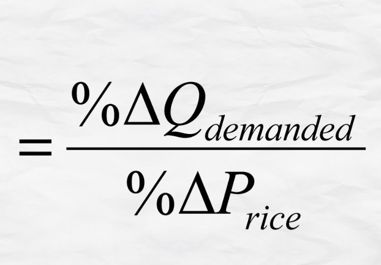 <p>Measures how sensitive the quantity demanded of a good is to a change in its price. </p><p>Determined by % change in quantity / % change in price.</p>