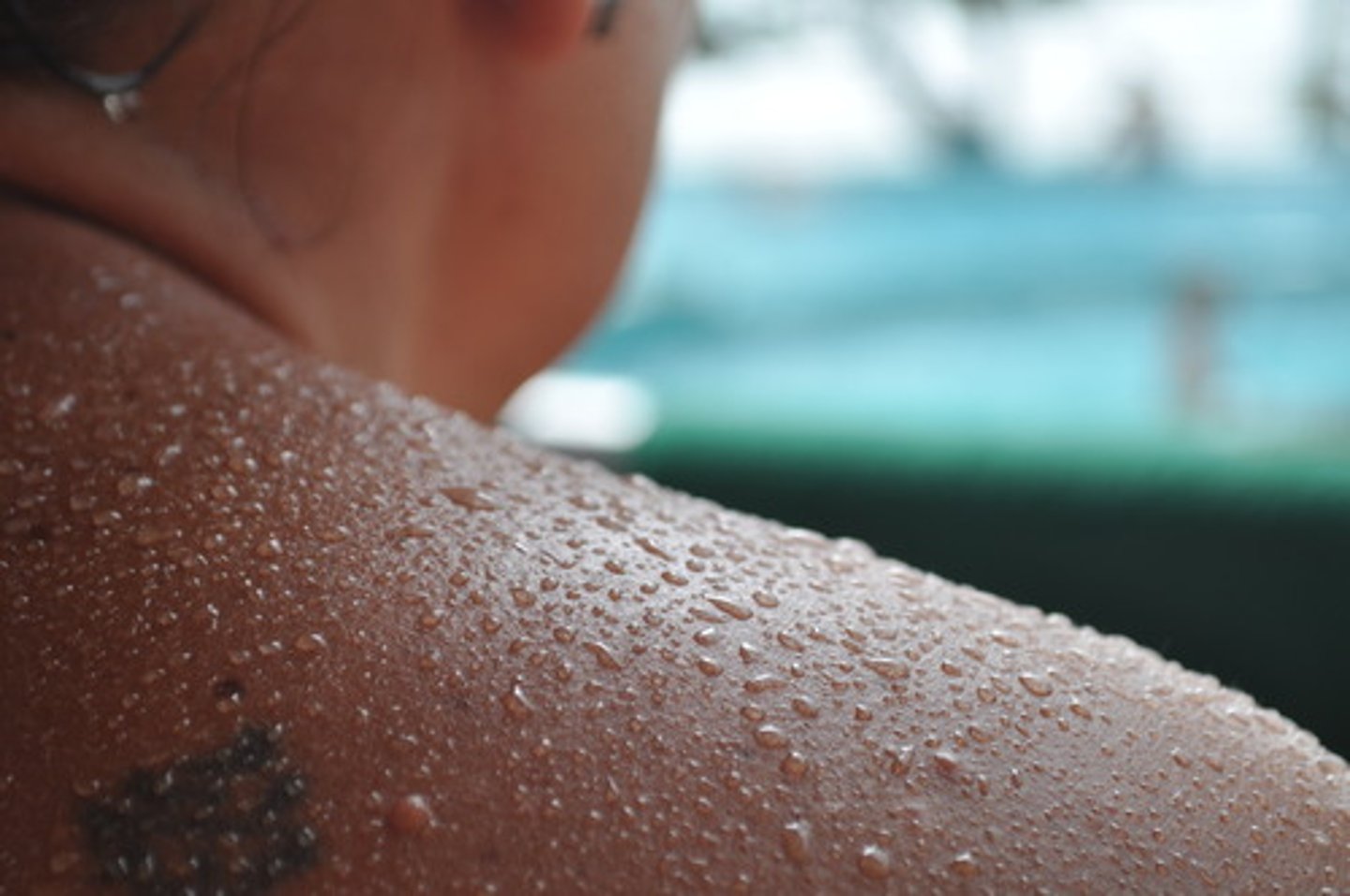 <p>The liquid produced by the sweat glands which reduces heat energy from the skin as it evaporates</p>