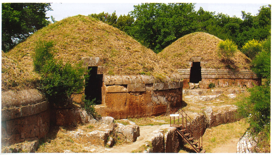 <p><span>Tumuli in the Banditaccia necropolis</span></p>