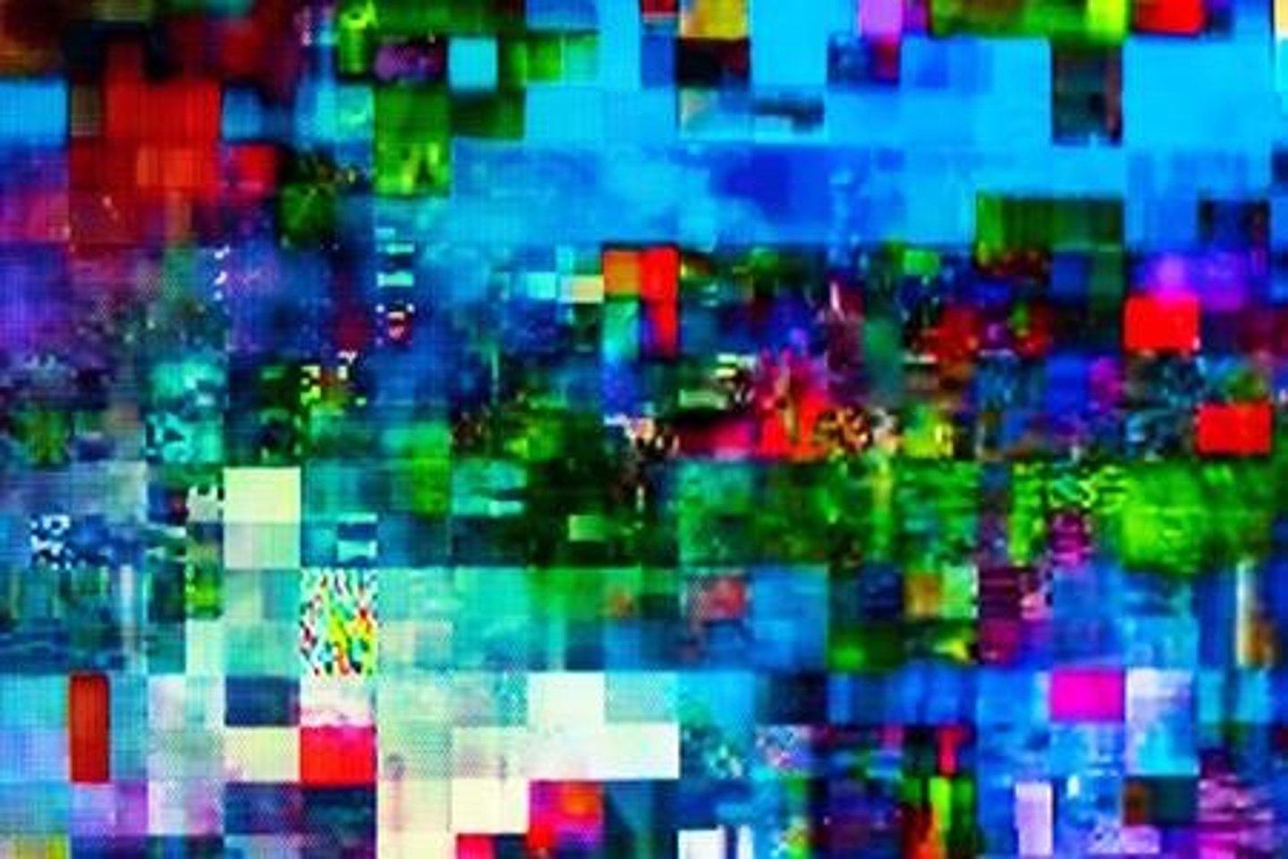 <p>Suddenly, the picture on the TV disappeared.</p>